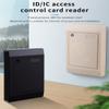 Waterproof NFC Access Control Card Reader 125Khz 13.56Mhz Wiegand 26/34 Swipe Card Reader for Access Control System (125Khz Black) view 3