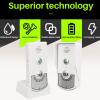 Wirel Intercom Doorbells,Intelligent White Voice Intercom Doorbells with 1000m Range,Portable Intercom with Excellent Chip,Long rangesDoorbells for Home, Classroom, Business, Hotel view 2