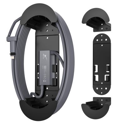 XLTTYWL Starlink Ethernet Cable Caddy, Star Link Mounting Kit ABS Stability Starlinks Gen 3 Cord Management Accessories for StarLink Cable and Starlink V2 Ethernet Adapter(Black)