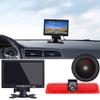 1280 * 720 Pixel Super HD Brake Light Camera with 7 Inch LCD Monitor, Night Vision Reversing Camera Replacement for VW Caddy Life 2K Facelift III Kasten 2KA Kombi Cross Maxi Tdi dritte 3 2003-2014 Bj view 3