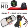 1280 * 720 Pixel Super HD Brake Light Rear View Backup Camera Set with Rear-View Mirror Monitor, 170 Wide Angle Waterproof Night Vision Reversing Camera Replacement for Ford Transit Custom 2012-2016 view 3