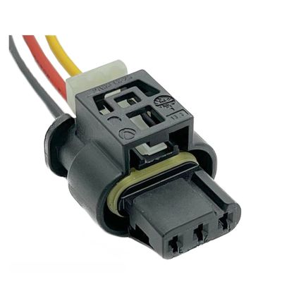 EVURU 3 Pin Car Reversing Radar Camshaft Sensor Plug Wire Harness Auto Electronic Connector 805-121-521 7615490-03 Compatible with Mercedes Benz