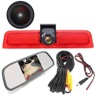 1280 * 720 Pixel Super HD Brake Light Camera with Rear-View Mirror, Night Vision Reversing Camera Replacement for VW Caddy Life 2K Facelift III Kasten 2KA Kombi Cross Maxi Tdi dritte 3 2003-2014 Bj