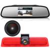 1280 * 720 Pixel Super HD Brake Light Camera with Rear-View Mirror, Night Vision Reversing Camera Replacement for VW Caddy Life 2K Facelift III Kasten 2KA Kombi Cross Maxi Tdi dritte 3 2003-2014 Bj view 3