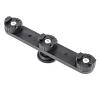 MOUDOAUER 3 Slots DSLR Camera Triple Hot Shoe Mount Bracket Bar, Mount Flash Bracket for DSLR Camera Camcorder DV view 1