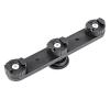 MOUDOAUER 3 Slots DSLR Camera Triple Hot Shoe Mount Bracket Bar, Mount Flash Bracket for DSLR Camera Camcorder DV view 2