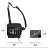 TACTICAL_GEEK Cache L3C EDC Sling Bag Chest, Lightweight Shoulder Daypack, Travel Hiking Concealed Carry, Crossbody Bag, Tactical Backpack, Hiking Ambidextrous Strap (1000D-Black) view 3