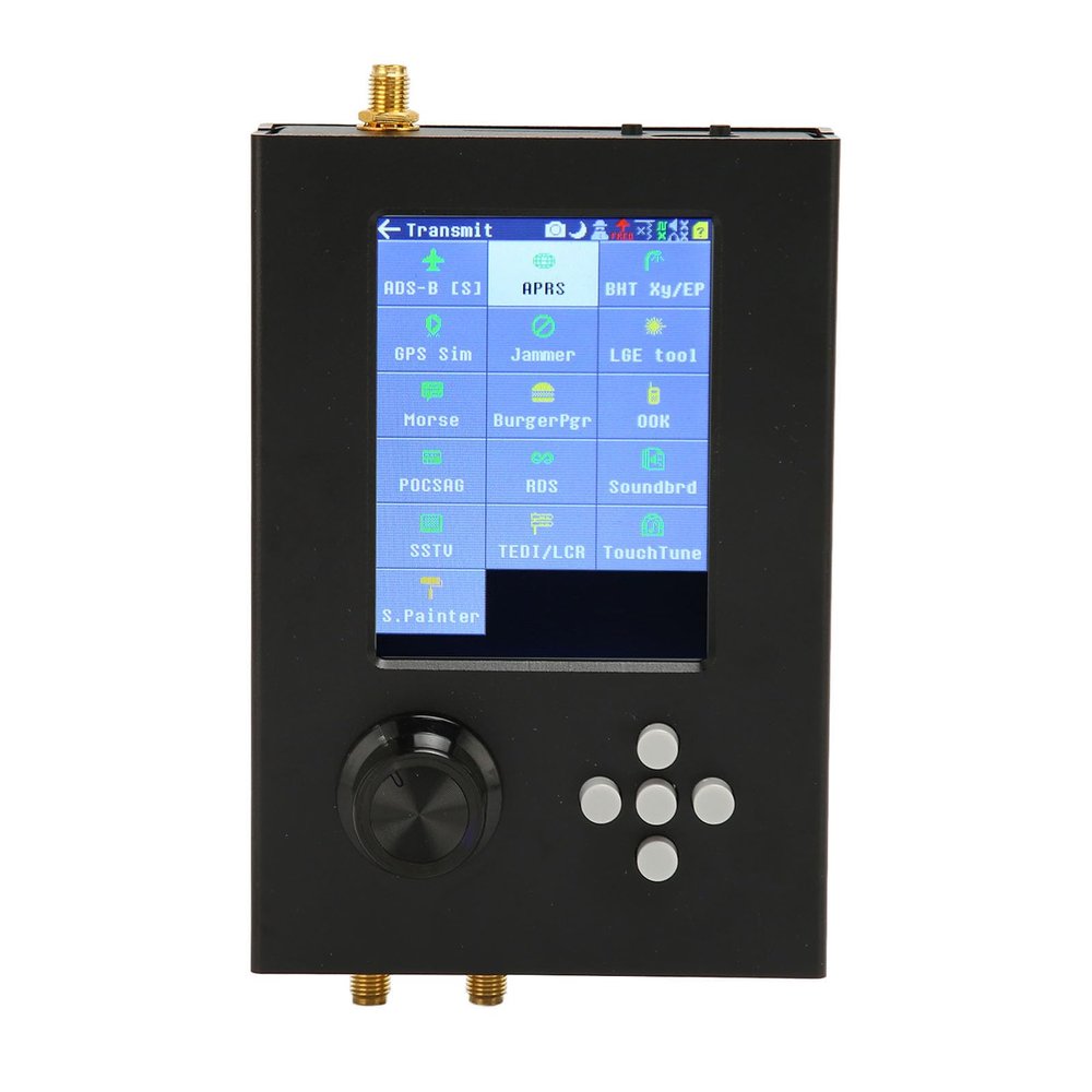 SDR Radio Receiver, Portable H2 1MHz6GHz ISM Band Radio Receiver with 3 Antennas and SMA Cable, Multifunction NFM WFM Receiver DIY Board
