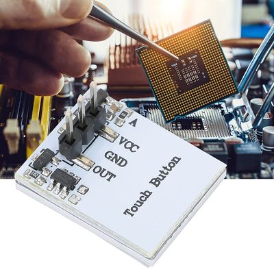 Capacitive Touch Switch Button Module, Capacitive Touch Button Module 2pcs for Optical Coupler for LED Light (Red)
