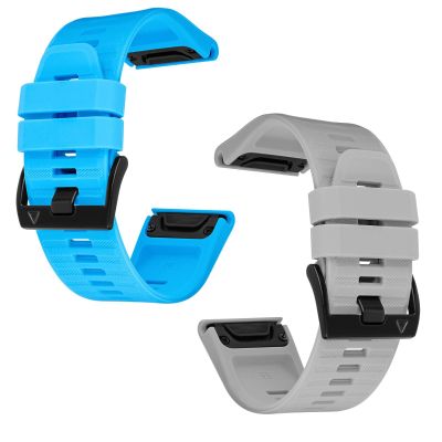 26mm watch band for garmin Blue and Grey bundle