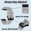 26mm watch band for garmin Blue and Grey bundle view 2