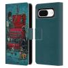 Head Case Designs Officially Licensed David Lozeau Garage Colourful Art Leather Wallet Case Compatible with Google Pixel 8 view 1