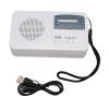 Emergency Radio, Lightweight Solar Emergency Radio Portable with LED Flashlight for Emergency for Outdoor (White) view 1