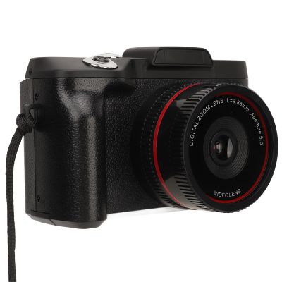 1080P Digital Camera, 16MP Vlogging Camera with 2.4in TFT Flip Screen for Photography and Video, 16X Digital Zoom Compact Camera, 32GB SD Card and 2 Batteries, 1/4 Thread Hole