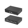Serial DB9 Pin RS232 Switcher Sharer Splitter 2 in 1 Out 1 in 2 Out Bi Directional Interchange1 Host at a time 2 Computer Host laptops Sharing Monitoring or Hard Disk Recorders view 3