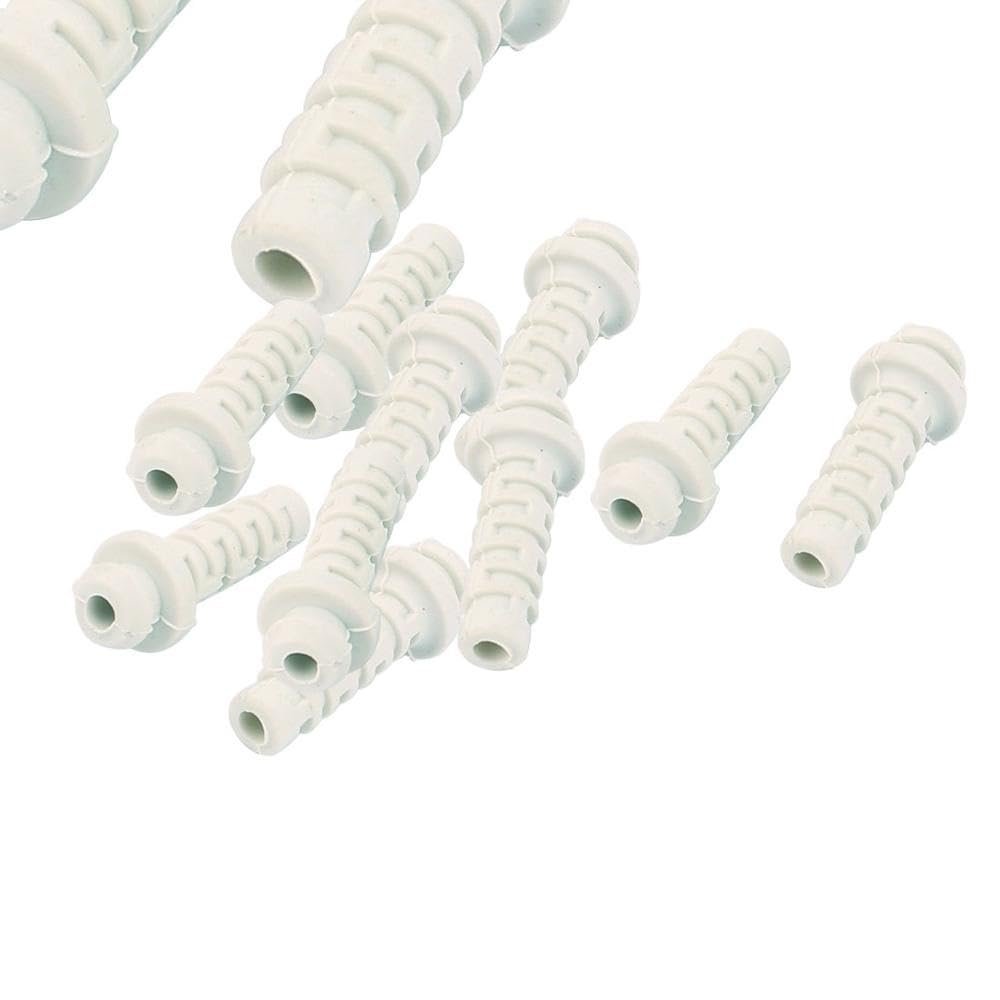 10pcs 3mm Inner Dia Cable Gland Connector Rubber Strain Relief Cord Boot Protector Wire Cable Sleeve Power Tool