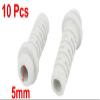 10pcs 5mm Inner Dia Rubber Strain Relief Cord Boot Protector Cable Sleeve White for Plug Power Tool view 3