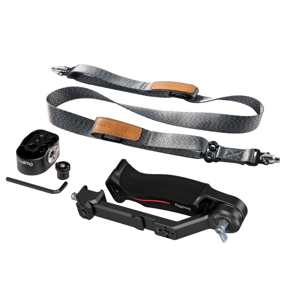 SmallRig Adjustable Sling Handgrip Gimbal Sling Handle w/Shoulder Strap for DJI RS 3 / RS 3 Pro/RS 2 Stabilizer, Ergonomic Grip for Low Angle Shots