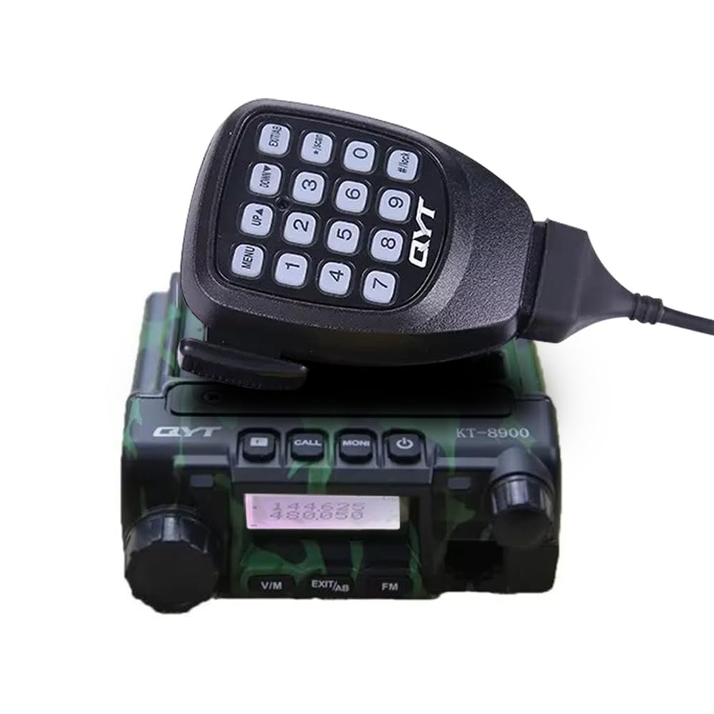 KT-8900 Mic Mini Car Mobiel Radio VHF/UHF Dual Band 25 Watts 200CH Transceiver Receiver Dual Standby Long Range Camo