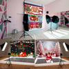 Christmas Tree Photography Backdrop Snow Joy to The World Music Score Decor Prop Child Birthday Portrait Background Winter Snow Scene Xmas Party Decorations Background Photo Studio,7x5feet view 4