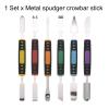 MECCANIXITY 6 in 1 Metal Spudger Dual Ends Crowbar Professional Pry Bar Opening Repair Tools for Cellphone Mobile Phone Tablet Laptop PC view 3