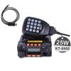 KT-8900 Mic Mini Car Mobiel Radio VHF/UHF Dual Band 25 Watts 200CH Transceiver Receiver Dual Standby Long Range Black with Programming Cable