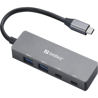 Sandberg USB-C to 2xUSB-A + 2xUSB-C Hub, 136-50
