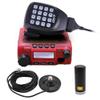 KT-8900 Mic Mini Car Mobiel Radio VHF/UHF Dual Band 25 Watts 200CH Transceiver Receiver Dual Standby Long Range Red with Mini Antenna and Magnet view 1