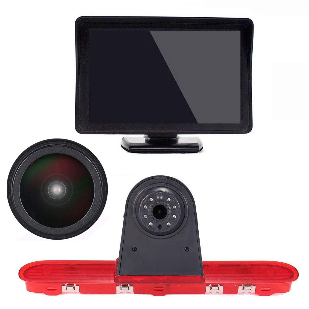 1280 * 720 Pixel Super HD Reversing Camera with 4.3 Inch LCD Monitor Replacement for Toyota ProAce 2 /Verso/Citroen Dispatch/Space Tourer/Jumpy/Expert/Fiat Scudo Kastenwagen Multicab Kombi M1 E-Doblo