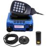 KT-8900 Mic Mini Car Mobiel Radio VHF/UHF Dual Band 25 Watts 200CH Transceiver Receiver Dual Standby Long Range Blue with Mini Antenna and Magnet view 1