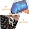 Hemobllo 2pcs Earbuds Cleaning Kit Headphone Cleaning Tools Screen Cleaner Reusable Lint view 2