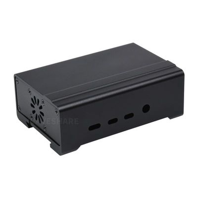 DIN Rail Aluminum Case Compatible with Raspberry Pi 4 Comes with Cooling Fan and Heatsinks
