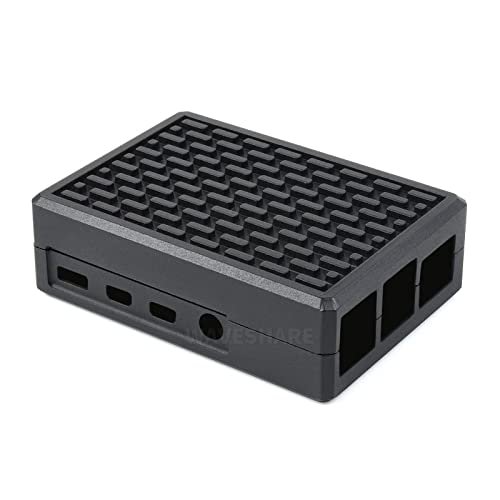 Aluminum Grid Grooved Case Compatible with Raspberry Pi 4 Grid Grooved Lid with Inner Heatsink Pillars Fast Passive Cooling