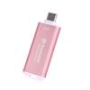 Transcend ESD300 2TB External SSD, Up to 1,050MB/s, Type C USB Drive for iPhone17,16,15, iPad&Mac/Pixel10/Tesla/Steam Deck/ROG Ally/MSI Claw/Android/PS5, Smart TV, USB 3.2 Gen2 Portable SSD- Pink view 2