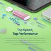 Transcend ESD300 2TB External SSD, Up to 1,050MB/s, Type C USB Drive for iPhone17,16,15, iPad&Mac/Pixel10/Tesla/Steam Deck/ROG Ally/MSI Claw/Android/PS5, Smart TV, USB 3.2 Gen2 Portable SSD- Pink view 4
