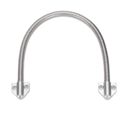 Door Loop, Armored Loop Power Transfer, Large Door Loop Exposed, Stainless Steel Armored Loop Power Transfer - Door Loop Wire Protector for Access Control Systems, 16" Long, 1/2" OD