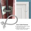 Door Loop, Armored Loop Power Transfer, Large Door Loop Exposed, Stainless Steel Armored Loop Power Transfer - Door Loop Wire Protector for Access Control Systems, 16" Long, 1/2" OD view 2
