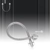 Door Loop, Armored Loop Power Transfer, Large Door Loop Exposed, Stainless Steel Armored Loop Power Transfer - Door Loop Wire Protector for Access Control Systems, 16" Long, 1/2" OD view 4