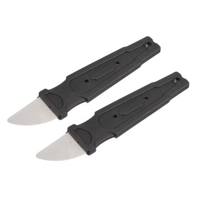MECCANIXITY 2pcs Ultra Thin Spudger Opening Pry Bar Tool Stainless Steel Curved Pry Blade Repair for Phone Laptop Tablet LCD