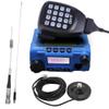 KT-8900 Mic Mini Car Mobiel Radio VHF/UHF Dual Band 25 Watts 200CH Transceiver Receiver Dual Standby Long Range Blue with M507 Antenna and Magnetic view 1