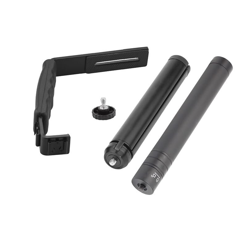 L Shaped Handle Bracket Holder Folding Tripod Extension Rod for DJI OM 4 Osmo Mobile 2 3 Handheld Gimbal Stabilizer Accessories (Color : Forward)