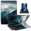 Case for Kindle Fire HD 8 & Fire HD 8 Plus Tablet (12th Generation 2022 & 10th Generation 2020 Release) 8" PU Leather 360 Degree Rotating Swivel Stand Smart Cover with Auto Wake/Sleep,Forest Mountain view 1