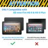 Case for Kindle Fire HD 8 & Fire HD 8 Plus Tablet (12th Generation 2022 & 10th Generation 2020 Release) 8" PU Leather 360 Degree Rotating Swivel Stand Smart Cover with Auto Wake/Sleep,Forest Mountain view 2