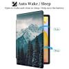 Case for Kindle Fire HD 8 & Fire HD 8 Plus Tablet (12th Generation 2022 & 10th Generation 2020 Release) 8" PU Leather 360 Degree Rotating Swivel Stand Smart Cover with Auto Wake/Sleep,Forest Mountain view 3