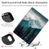 Case for Kindle Fire HD 8 & Fire HD 8 Plus Tablet (12th Generation 2022 & 10th Generation 2020 Release) 8" PU Leather 360 Degree Rotating Swivel Stand Smart Cover with Auto Wake/Sleep,Forest Mountain view 4