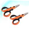 Kisangel 4pcs Fishing Braid Scissors Heavy Duty Line Cutter Braided for Saltwater Freshwater Fishing Tools view 2
