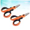 Kisangel 4pcs Fishing Braid Scissors Heavy Duty Line Cutter Braided for Saltwater Freshwater Fishing Tools view 3
