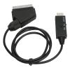 SCART to HD Converter Adapter,Output 1080P SCART to HD Audio Video Cable Converter Adapter, for Computer, Laptop,Projector with Connection Cable HD Digital Video Adapter view 1