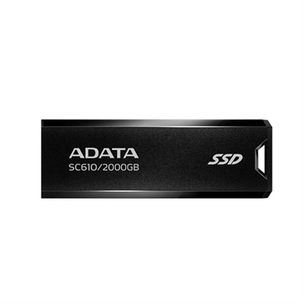ADATA SSD External 2TB SC610 Read Speed 550MB/s USB 3.2 Gen 2 USB-A SC610-2000G-CBK/RD