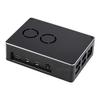 Dual Fan Case Compatible with Raspberry Pi 4 Dull-Polish Surface Sleek Chamfer Design with Dual Cooling Fan view 1